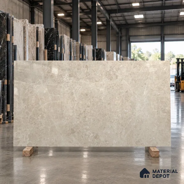 Marble Wall & Floor Tile TL 11485 Brown 6 ft x 4 ft Glossy Finish Vitrified Tile - 9 mm | 4 Random Designs | Suitable For Living Room, Bedroom, Bathroom | Adhesive and Spacers Must be Used During Installation