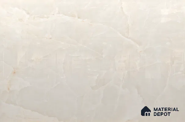 Large Format Marble Floor & Wall Tile TL 11491 B Dream Onyx Pearl 6 ft x 4 ft Vitrified Glossy Finish - 9 mm | 4 Random Design | Suitable for Living Room, Bedroom, Dining & Office | Adhesive and Spacers Must be Used During Installation
