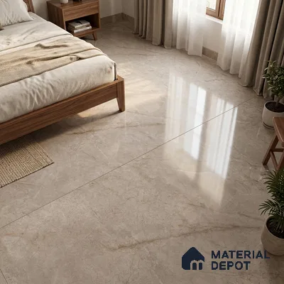 Marble Wall & Floor Tile TL 11499 Brown 6 ft x 4 ft Glossy Finish Vitrified Tile - 9 mm | 3 Random Designs | Suitable For Living Room, Bedroom, Bathroom