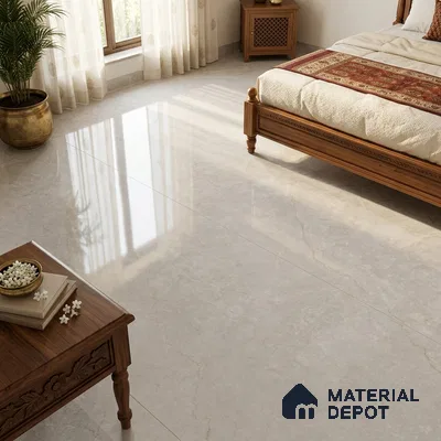 Marble Wall & Floor Tile TL 11500 B Grey 6 ft x 4 ft Glossy Finish Vitrified Tile - 9 mm | 4 Random Designs | Suitable For Living Room, Bedroom, Bathroom | Adhesive and Spacers Must be Used During Installation
