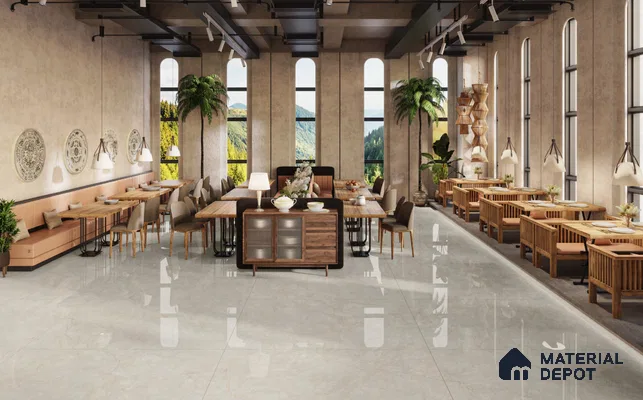 Large Format Marble Floor & Wall Tile TL 11500 C Stillstone Verde 6 ft x 4 ft Vitrified Glossy Finish - 9 mm | 4 Random Design | Suitable for Living Room, Bedroom, Dining & Office | Adhesive and Spacers Must be Used During Installation