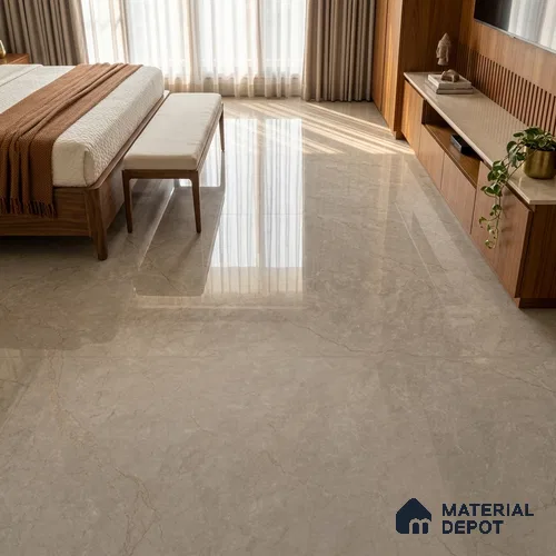 Large Format Marble Floor & Wall Tile TL 11500 C Stillstone Verde 6 ft x 4 ft Vitrified Glossy Finish - 9 mm | 4 Random Design | Suitable for Living Room, Bedroom, Dining & Office | Adhesive and Spacers Must be Used During Installation