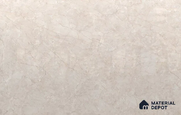 Large Formate Marble Floor & Wall Tile TL 11504 Whisper Crema 6 ft x 4 ft Vitrified Glossy Finish - 9 mm | 4 Random Design | Suitable for Living Room, Bedroom, Dining & Office