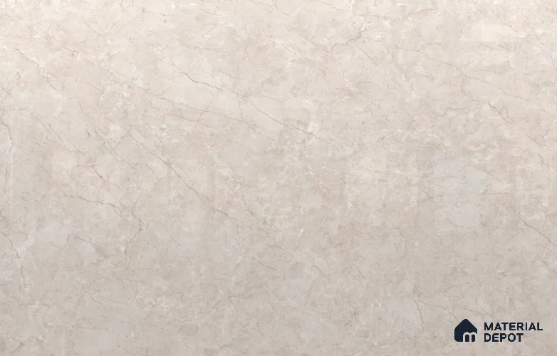 Large Formate Marble Floor & Wall Tile TL 11504 Whisper Crema 6 ft x 4 ft Vitrified Glossy Finish - 9 mm | 4 Random Design | Suitable for Living Room, Bedroom, Dining & Office