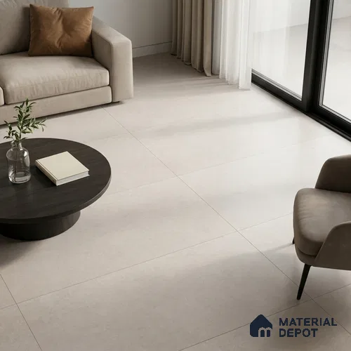 Large Format Marble Floor & Wall Tile TL 11505 D Barestone Stream 6 ft x 4 ft Vitrified Rustic Matte Finish - 9 mm | 4 Random Design | Suitable for Living Room, Bedroom, Dining & Office