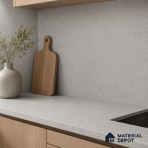 Terrazzo Kitchen Counter Top Slab TL 11508 B Mozeco Iron 8 ft x 3 ft Full Body Digimatt Finish - 15 mm | Suitable for Table Top & Window Frame | Adhesive and Spacers Must be Used During Installation