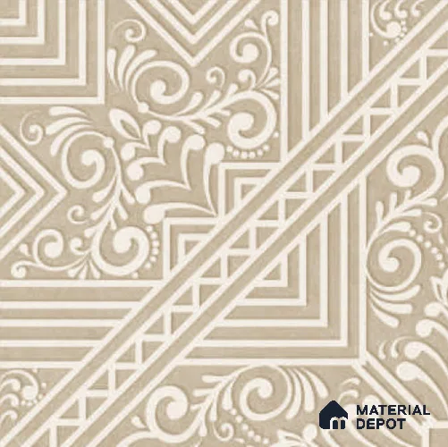 Moroccan Carpet Floor & Wall TL 11517 C Levels Sand Center 8 inc x 8 inc Anti Skid Vitrified Whitebody Digimatt Finish - 8 mm | Suitable for Living Room,Bedroom,Dining & Kitchen | Minimum 3 mm Spacer is Mandatory