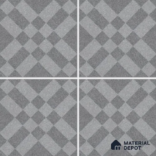 Subway Floor & Wall Tile TL 11518 I Picasso Basalt Decor 2 8 inc x 8 inc Anti Skid Vitrified Whitebody Digimatt Finish - 8.5 mm | Suitable for Kitchen & Bathroom | Minimum 3 mm Spacer is Mandatory