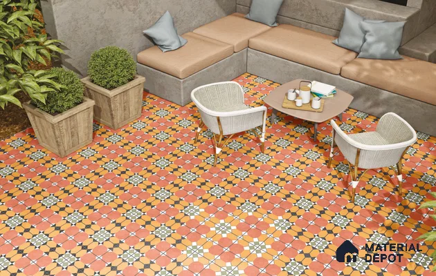 Subway Floor & Wall Tile TL 11520 Lens 8 inc x 8 inc Anti Skid Vitrified Whitebody Digimatt Finish - 8.5 mm | Suitable for Kitchen & Bathroom | Minimum 3 mm Spacer is Mandatory