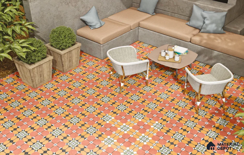 Subway Floor & Wall Tile TL 11520 Lens 8 inc x 8 inc Anti Skid Vitrified Whitebody Digimatt Finish - 8.5 mm | Suitable for Kitchen & Bathroom | Minimum 3 mm Spacer is Mandatory