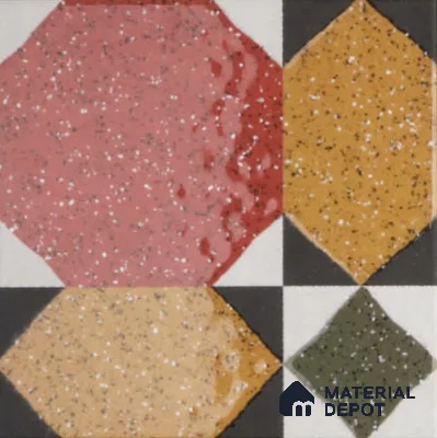 Subway Floor & Wall Tile TL 11520 Lens 8 inc x 8 inc Anti Skid Vitrified Whitebody Digimatt Finish - 8.5 mm | Suitable for Kitchen & Bathroom | Minimum 3 mm Spacer is Mandatory