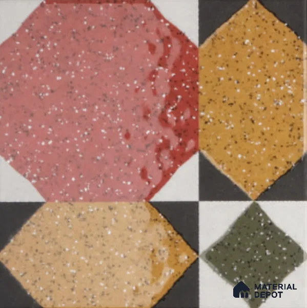 Subway Floor & Wall Tile TL 11520 Lens 8 inc x 8 inc Anti Skid Vitrified Whitebody Digimatt Finish - 8.5 mm | Suitable for Kitchen & Bathroom | Minimum 3 mm Spacer is Mandatory