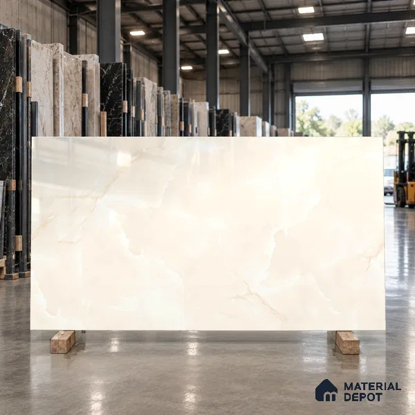 Endless Onyx Floor Tile TL 11539 6 ft x 4 ft Glossy Finish Vitrified Tile - 15 mm | Suitable For Living Room, Bedroom, Bathroom | Adhesive and Spacers Must be Used During Installation