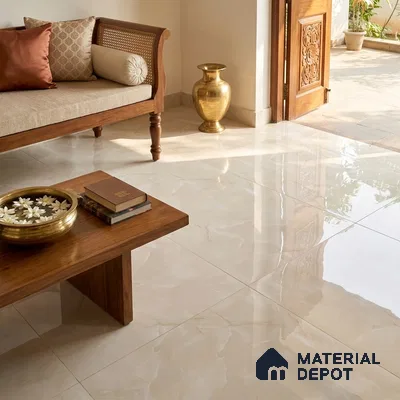 Endless Onyx Floor Tile TL 11539 6 ft x 4 ft Glossy Finish Vitrified Tile - 15 mm | Suitable For Living Room, Bedroom, Bathroom | Adhesive and Spacers Must be Used During Installation