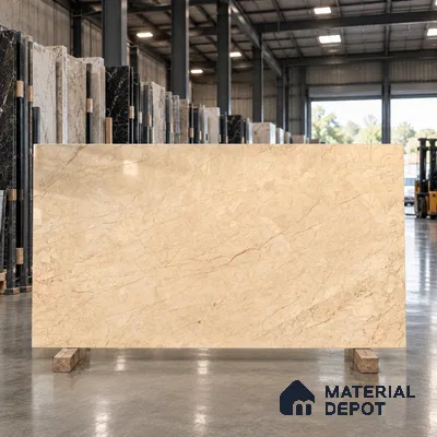 TL 11545 Denever Beige Endless 6 ft x 4 ft Glossy Vitrified Tile - 15 mm | Adhesive and Spacers Must be Used During Installation