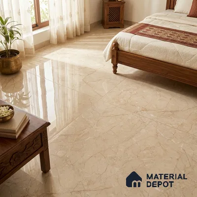 TL 11546 Montana Dune Endless 6 ft x 4 ft Glossy Vitrified Tile - 15 mm | Adhesive and Spacers Must be Used During Installation