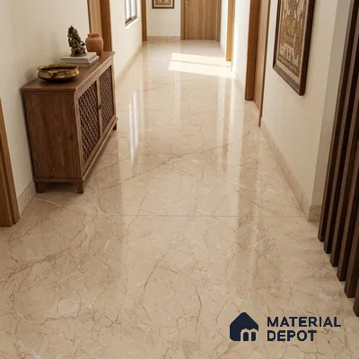 TL 11546 Montana Dune Endless 6 ft x 4 ft Glossy Vitrified Tile - 15 mm | Adhesive and Spacers Must be Used During Installation