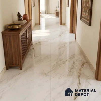 TL 11567 Endless Michel Angelo 6 ft x 4 ft Glossy Vitrified Tile - 10 mm | Adhesive and Spacers Must be Used During Installation