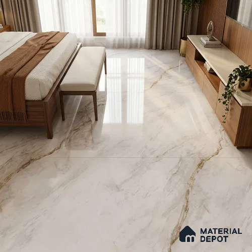 TL 11567 Endless Michel Angelo 6 ft x 4 ft Glossy Vitrified Tile - 10 mm | Adhesive and Spacers Must be Used During Installation