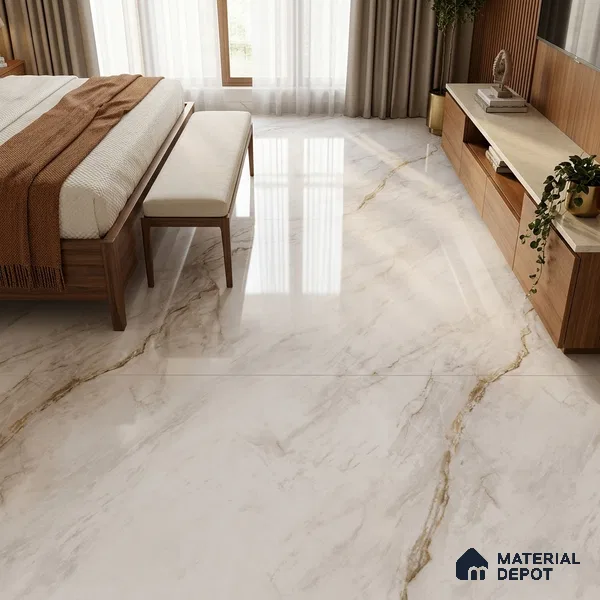 TL 11567 Endless Michel Angelo 6 ft x 4 ft Glossy Vitrified Tile - 10 mm | Adhesive and Spacers Must be Used During Installation