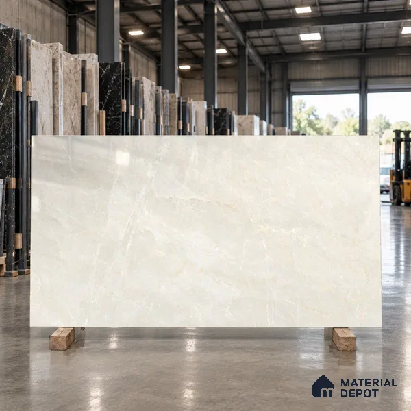 TL 11571 Victorian Light 6 ft x 4 ft Glossy Vitrified Tile - 10 mm | Adhesive and Spacers Must be Used During Installation