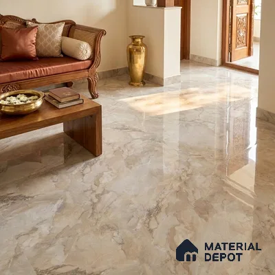 TL 11572 Endless Limer Grey 6 ft x 4 ft Glossy Vitrified Tile - 10 mm | Adhesive and Spacers Must be Used During Installation