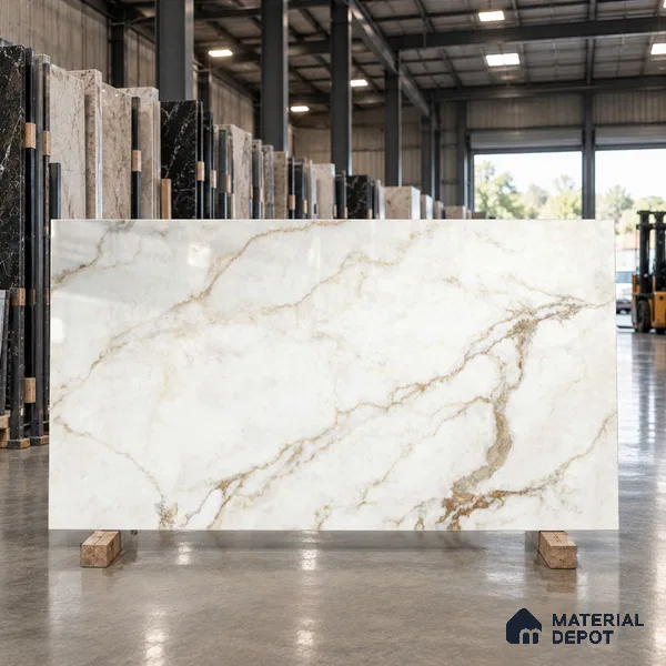 TL 11573 Endless Alfanso White 6 ft x 4 ft Glossy Vitrified Tile - 10 mm | Adhesive and Spacers Must be Used During Installation