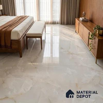 TL 11575 Endless Caramel Pearl 6 ft x 4 ft Glossy Vitrified Tile - 10 mm | Adhesive and Spacers Must be Used During Installation