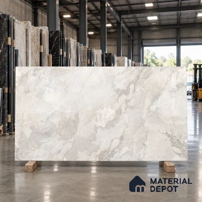 Marble Endless Wall & Floor Tile TL 11576 Grey 6 ft x 4 ft Matte Carving Finish Vitrified Tile - 10 mm | Suitable For Living Room, Bedroom, Dining Area, Kitchen | Adhesive and Spacers Must be Used During Installation