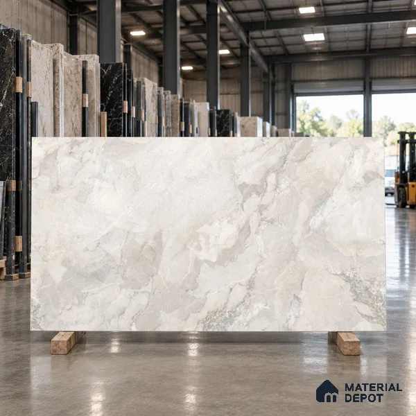 Marble Endless Wall & Floor Tile TL 11576 Grey 6 ft x 4 ft Matte Carving Finish Vitrified Tile - 10 mm | Suitable For Living Room, Bedroom, Dining Area, Kitchen | Adhesive and Spacers Must be Used During Installation