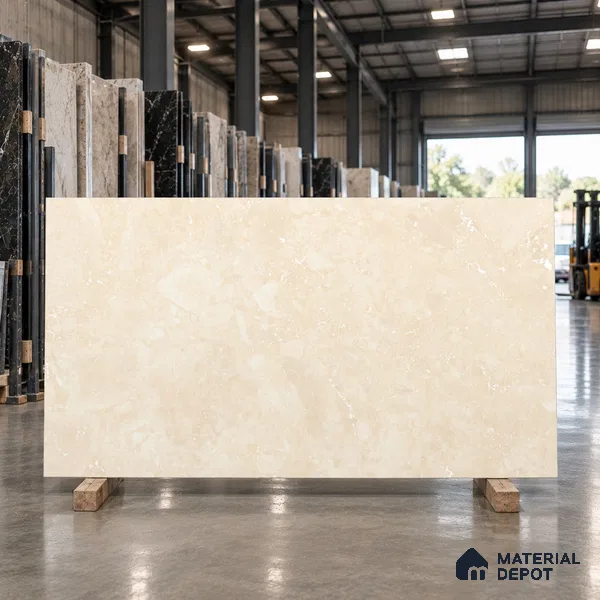 TL 11577 Sofita Beige 6 ft x 4 ft Carving Matte Finish Vitrified Tile - 10 mm | Adhesive and Spacers Must be Used During Installation