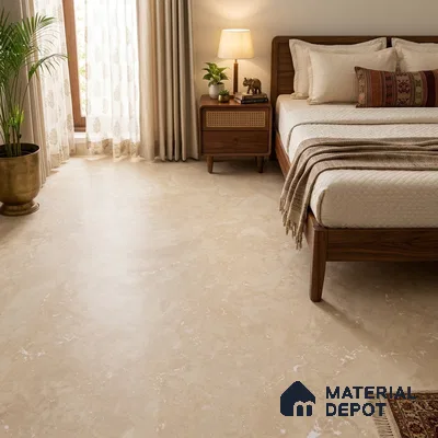 TL 11577 Sofita Beige 6 ft x 4 ft Carving Matte Finish Vitrified Tile - 10 mm | Adhesive and Spacers Must be Used During Installation