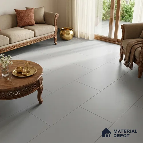 Plain Floor Tile TL 11639 C Metallo 4 ft x 2 ft Matte Finish Fullbody Vitrified Tile - 20 mm