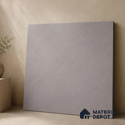 Plain Wall & Floor Tile TL 11640 Slate Drift | 2 ft x 2 ft Matte Finish Full Body Vitrified Tile - 9 mm | Suitable For Bathroom, Balcony, Courtyard