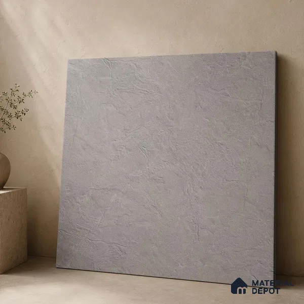 Plain Wall & Floor Tile TL 11640 B Slate Fjord | 2 ft x 2 ft Punch Matte Finish Full Body Vitrified Tile - 9 mm | Suitable For Bathroom, Balcony, Courtyard