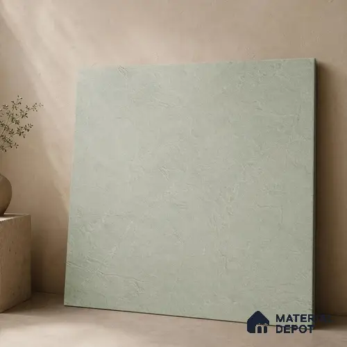 Plain Wall & Floor Tile TL 11641 Verdant Quarry | 2 ft x 2 ft Punch Matte Finish Full Body Vitrified Tile - 9 mm | Suitable For Bathroom, Balcony, Courtyard