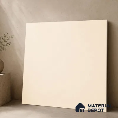 Plain Wall & Floor Tile TL 11642 Alba Canvas | 2 ft x 2 ft Matte Finish Full Body Vitrified Tile - 9 mm | Suitable For Bathroom, Balcony, Courtyard