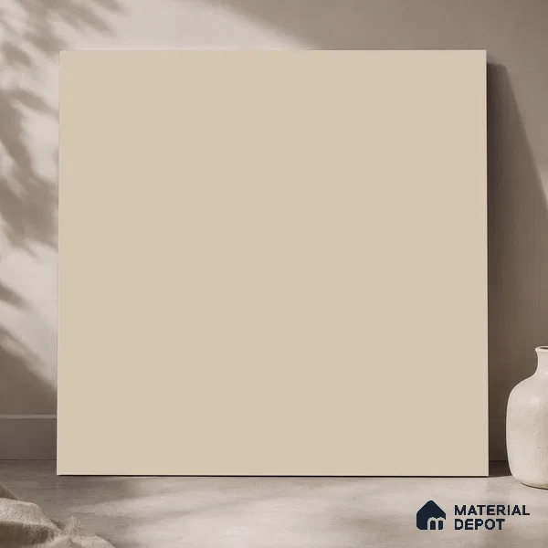 Plain Wall & Floor Tile TL 11642 Alba Canvas | 2 ft x 2 ft Matte Finish Full Body Vitrified Tile - 9 mm | Suitable For Bathroom, Balcony, Courtyard