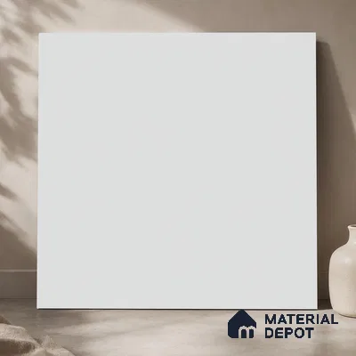 Plain Wall & Floor Tile TL 11643 Alba Veil | 2 ft x 2 ft Matte Finish Full Body Vitrified Tile - 9 mm | Suitable For Bathroom, Balcony, Courtyard