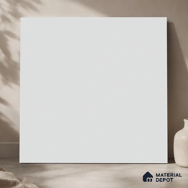 Plain Wall & Floor Tile TL 11643 Alba Veil | 2 ft x 2 ft Matte Finish Full Body Vitrified Tile - 9 mm | Suitable For Bathroom, Balcony, Courtyard