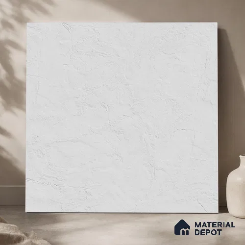 Plain Wall & Floor Tile TL 11643 B Frosted Plaster | 2 ft x 2 ft Punch Matte Finish Full Body Vitrified Tile - 9 mm | Suitable For Bathroom, Balcony, Courtyard