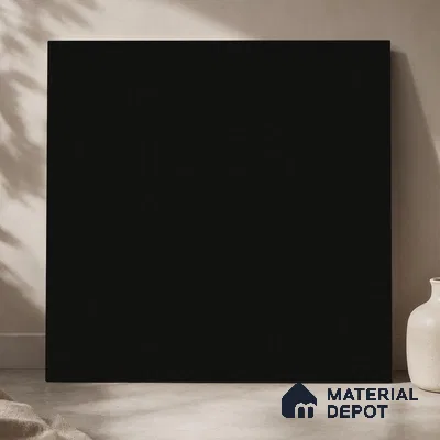 Plain Wall & Floor Tile TL 11644 Obsidian Shadow | 2 ft x 2 ft Matte Finish Full Body Vitrified Tile - 9 mm | Suitable For Bathroom, Balcony, Courtyard