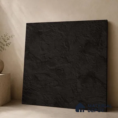 Plain Wall & Floor Tile TL 11644 B Obsidian Ridge | 2 ft x 2 ft Punch Matte Finish Full Body Vitrified Tile - 9 mm | Suitable For Bathroom, Balcony, Courtyard
