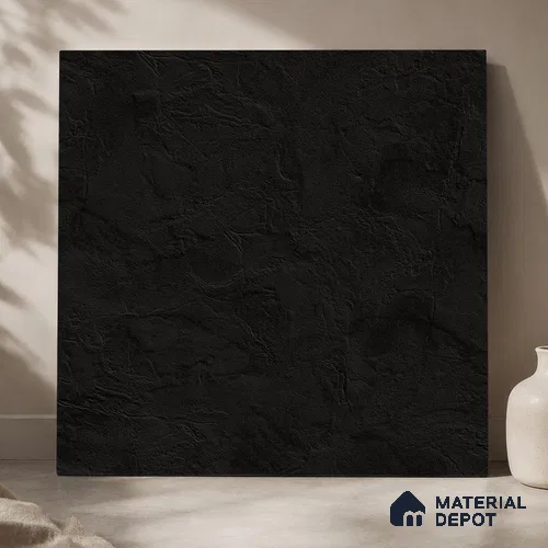 Plain Wall & Floor Tile TL 11644 B Obsidian Ridge | 2 ft x 2 ft Punch Matte Finish Full Body Vitrified Tile - 9 mm | Suitable For Bathroom, Balcony, Courtyard