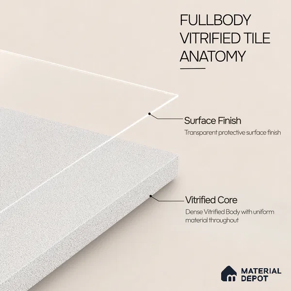 Terrazzo Salt & Paper Tile TL 11645 Sierra Frost | 2 ft x 2 ft Matte Finish Full Body Vitrified Wall & Floor Tile - 9 mm | Suitable For Bathroom, Balcony, Courtyard