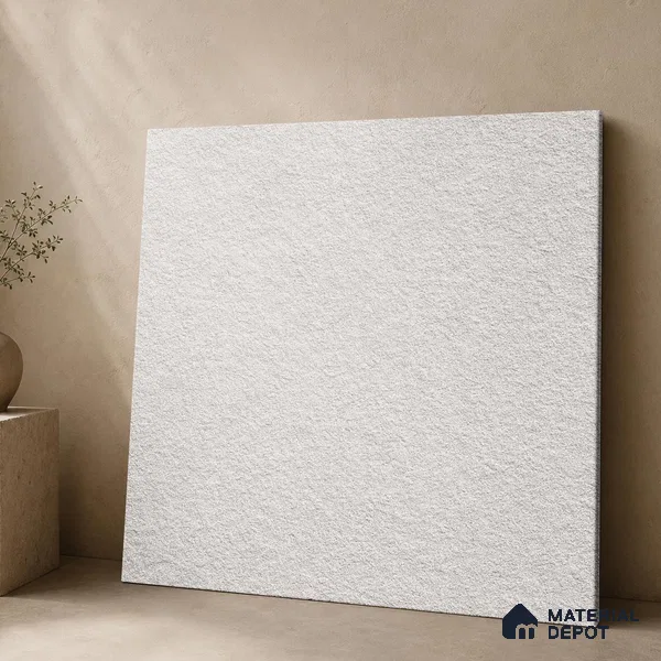 Terrazzo Salt & Paper Tile TL 11645 B Frosted Mesa | 2 ft x 2 ft Punch Matte Finish Full Body Vitrified Wall & Floor Tile - 9 mm | Suitable For Bathroom, Balcony, Courtyard