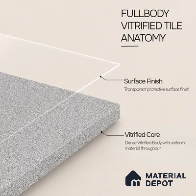 Terrazzo Salt & Paper Tile TL 11646 Silver Drift | 2 ft x 2 ft Matte Finish Full Body Vitrified Wall & Floor Tile - 9 mm | Suitable For Bathroom, Balcony, Courtyard