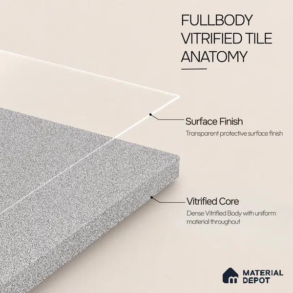 Terrazzo Salt & Paper Tile TL 11646 Silver Drift | 2 ft x 2 ft Matte Finish Full Body Vitrified Wall & Floor Tile - 9 mm | Suitable For Bathroom, Balcony, Courtyard
