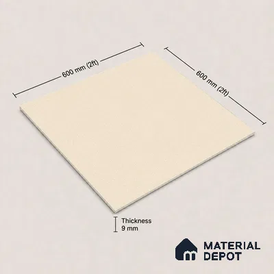Terrazzo Salt & Paper Tile TL 11647 Sahara Veil | 2 ft x 2 ft Matte Finish Full Body Vitrified Wall & Floor Tile - 9 mm | Suitable For Bathroom, Balcony, Courtyard