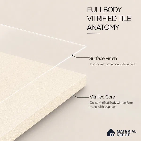 Terrazzo Salt & Paper Tile TL 11647 Sahara Veil | 2 ft x 2 ft Matte Finish Full Body Vitrified Wall & Floor Tile - 9 mm | Suitable For Bathroom, Balcony, Courtyard